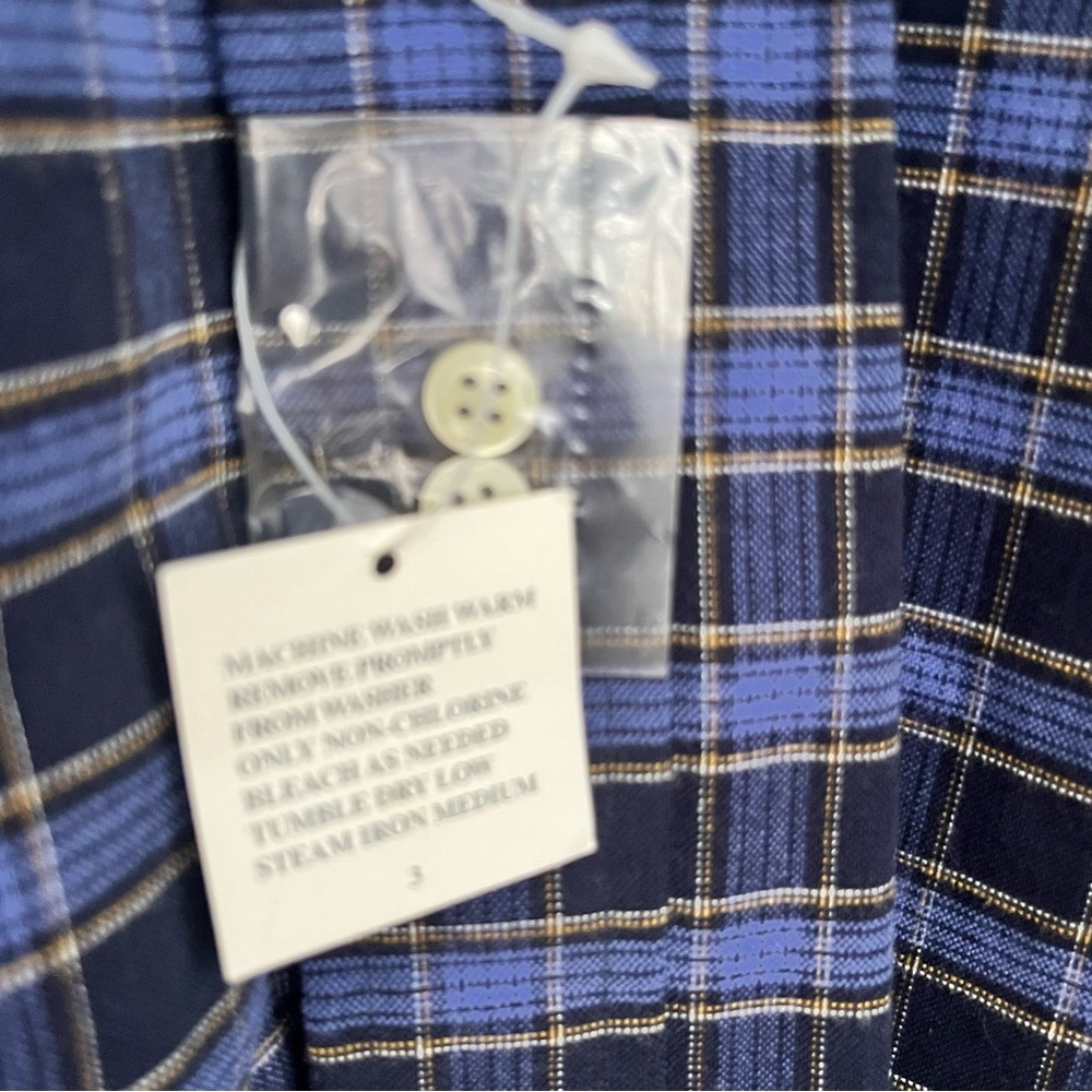 Men’s NWT Ralph Lauren The Big Oxford Shirt Button Size Large 100% Cotton Plaid - Picture 6 of 11